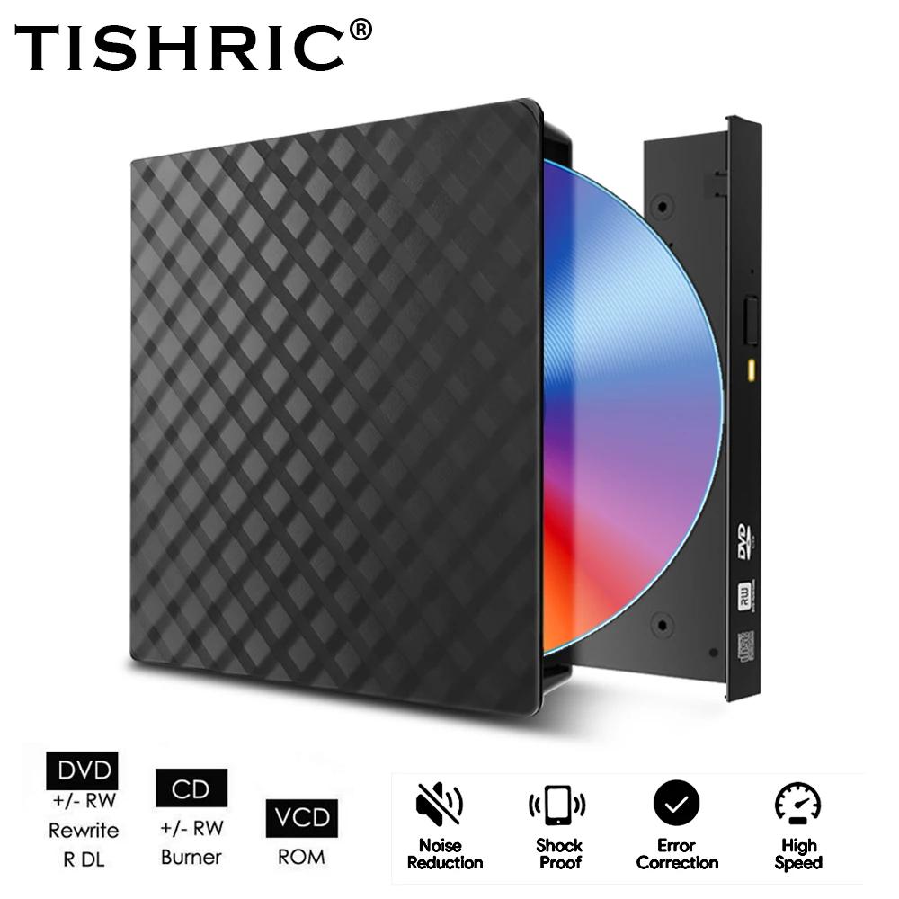 TISHRIC DVD  USB 3.0 , ˾   DVD-RW, CŸ RW CD ÷̾, Ʈ ũž iMac  ̺